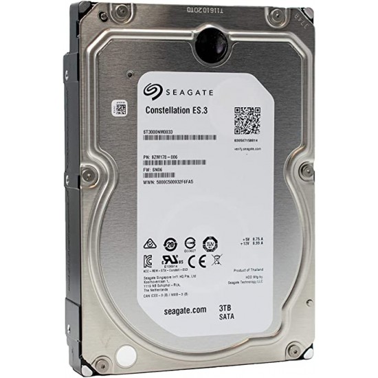 Seagate 3.5" 3 TB Constellation ES ST3000NM0033 SATA 3.0 7200 RPM 7/24 Güvenlik-Bilgisayar Hard Disk